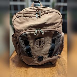 UPS x DriDuck Backpack HEAVY DUTY Canvas 6 Pocket w/ PADDED Laptop Compartment